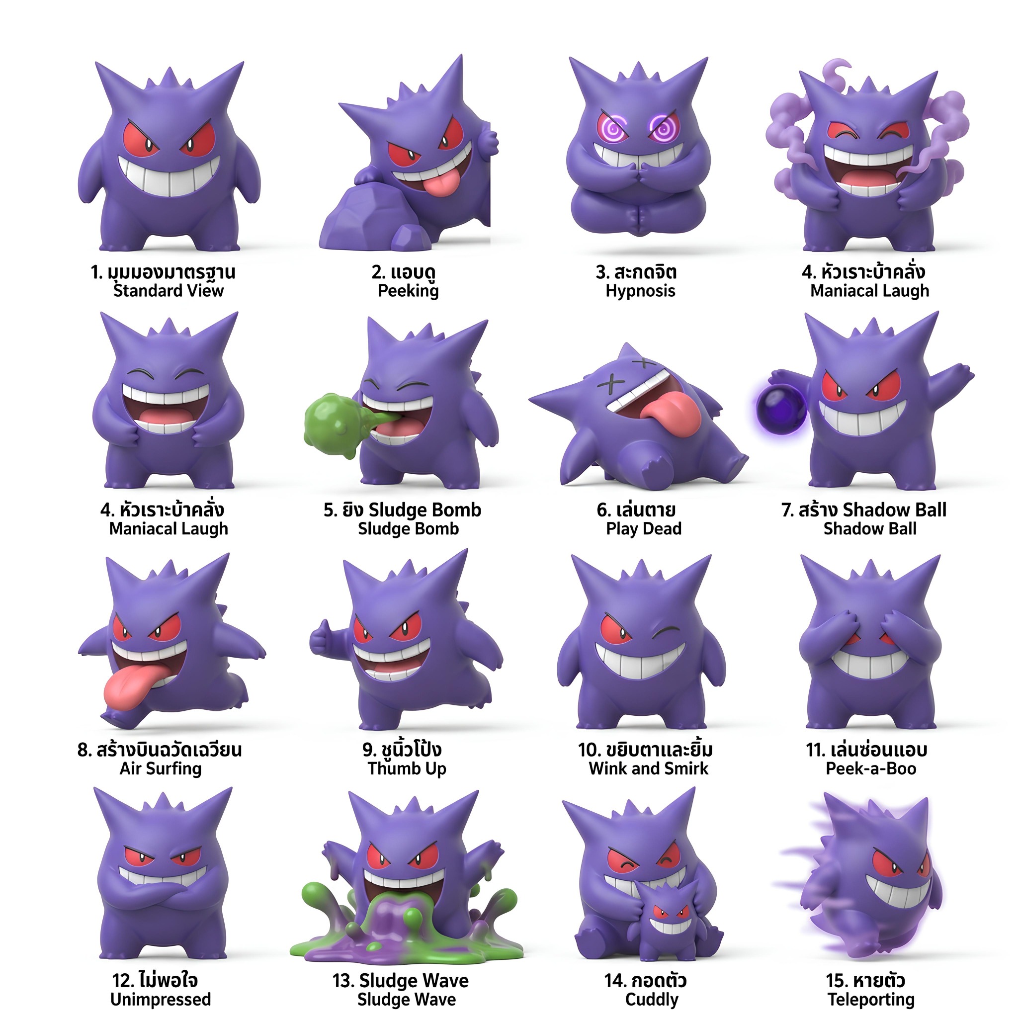 Gengar จากภาพอ้างอิง